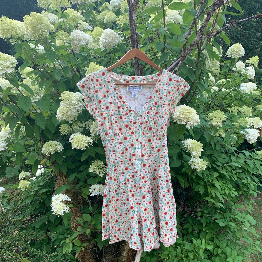 Vintage 90’s Justin Allen New York Floral Romper